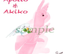 ペットの鳥さんの似顔絵イラストを描きます イメージ1
