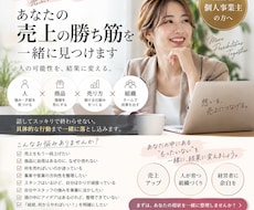 あなたの「売上の勝ち筋」を一緒に見つけます 頑張っているのに売上につながらない方へ