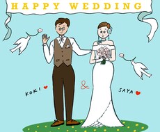 ゆるかわなウェルカムボード用のイラスト描きます イメージ1
