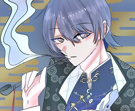 SNS向けのキラキラアイコンを描きます 彩度高めな目を惹くイラストです！ イメージ2