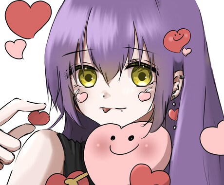ゲーム・SNSにぴったり！なアイコン描きます あなただけのイラストを一緒に作りましょう☺︎ イメージ1
