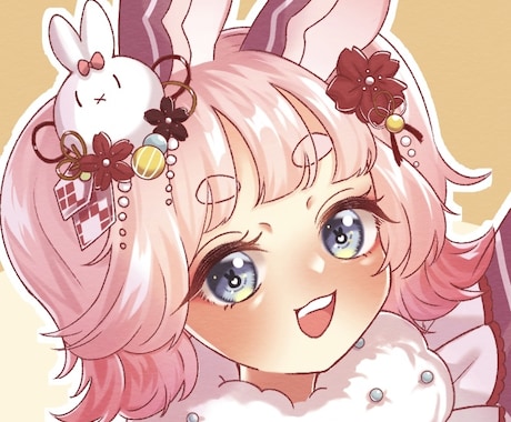 水彩風可愛いSNSアイコン描きます GIFを使った動くアイコンも対応可◎ イメージ2