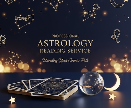 恋愛・仕事・人生、あなたの答えが見つかります 一人で抱えた悩みを星読みで紐解きます イメージ1