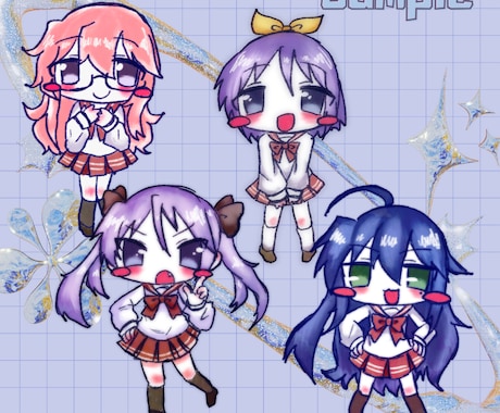 かわいいSDイラスト・アイコン制作します やわらかいタッチでデフォルメされたちびキャラを描きます！ イメージ2