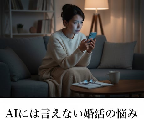 AIには言えない婚活のドロドロ本音、全部聴きます 結婚相談所代表が寄り添う「正論抜き」の成婚戦略会議 イメージ1