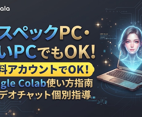 低スペックPCでAI画像生成を個別指導します イメージ1