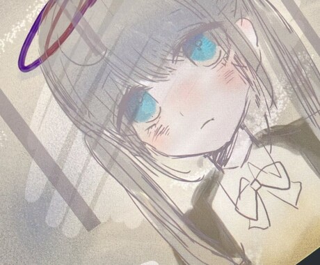 バストアップアイコン作成します 下手くそ故の良さがあるかもしれません。 イメージ2