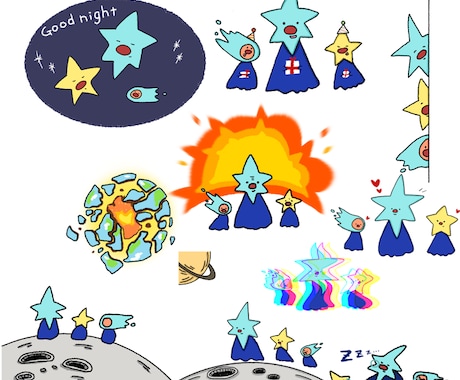 ポップでかわいいイラストを描きます SNSアイコンや似顔絵も可能です！ イメージ2