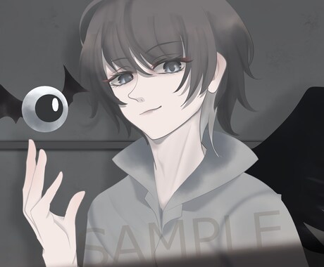 物語性のあるダーク・儚い・繊細な世界をお描きします 2名までお値引！サムネ、Vtuber、MV、書籍表紙など！ イメージ1