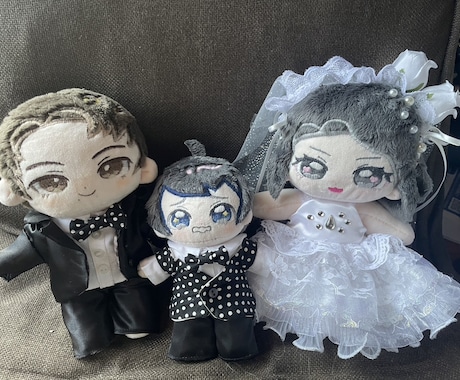ウエディングのウェルカムぬい、製作いたします 一緒に一度の結婚式、お二人のぬいでブースに花を添えませんか？ イメージ1