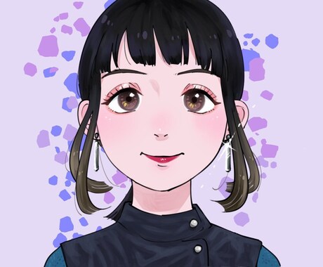 SNSなどに使える♪あなただけのアイコン描きます まずは事前のお見積りだけでもOK◎写真を元にした似顔絵も対応 イメージ1