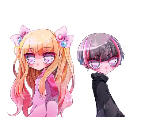 歌ってみた、ボカロ曲などの動画イラスト作成致します ゆめかわいい女の子イラストが得意です イメージ2