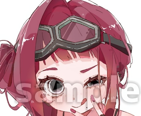 女の子のゆるかわアイコンイラスト描きます ちょこんとゆるかわな絵柄でアイコンを作成いたします！ イメージ1
