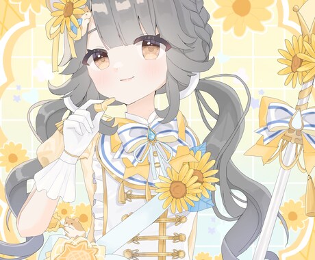 かわいい女の子を制作します アイコンにぜひお使いください！ イメージ2