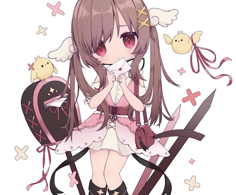 4等身の可愛い女の子キャラのイラスト描きます 背景なし、カラーイラスト、女の子キャラ限定、料金2万円〜 イメージ2