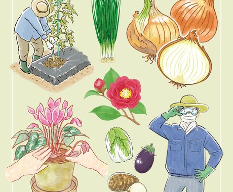 園芸関連のイラストを描きます 水彩、線画、シンボルなど、どんなタッチでもOK！ イメージ2
