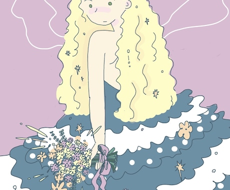 ゆるく可愛い世界観のデジタルイラストを描きます 美術学部卒の現役デザイナーがデジタルイラストを描きます！ イメージ2