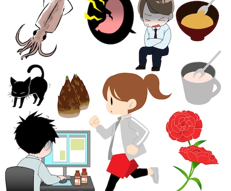 シンプルなイラストをお描きします イメージ1
