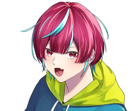 かわいいキャラクターの一枚絵を制作します バストアップ、全身まで男女対応可！ イメージ2