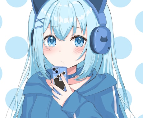 可愛いSNS用アイコンを作成します アニメ塗りorブラシ塗り可愛い選べるアイコンを描きます！ イメージ1