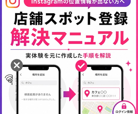 インスタ位置情報(スポット)登録マニュアル渡します Instagramスポット登録を自分で試す手順を解説 イメージ2