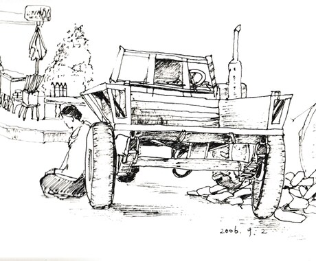 手描きの良さがここにある★モノクロペン画描きます 挿絵、表紙、観賞用　用途はあなた次第です イメージ2