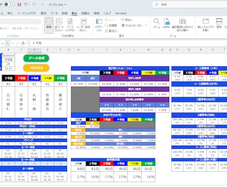 競艇のデータベース作成します Excelに展示情報や結果などを出力してデータベース化 イメージ1
