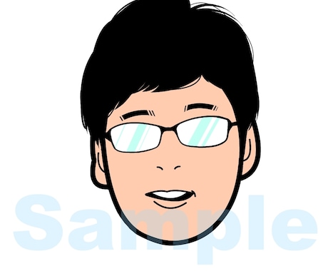 シンプル版！即日お届け可能！似顔絵描きます アイコンや名刺、HPなどいろんな場面に使える似顔絵です♪ イメージ1