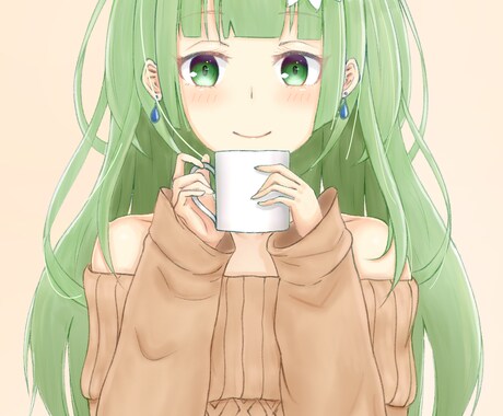 雰囲気の柔らかいイラストをお描きします SNSのヘッダーやアイコン、ゲームや小説の立ち絵・挿絵などに イメージ2