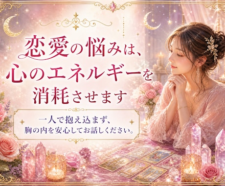 鑑定歴12年！タロット＆霊感で恋愛の悩みを占います 出会い/片想い/相手の気持ち/複雑恋愛/遠距離/結婚生活など イメージ2