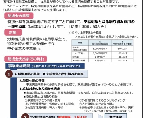 職場意識改善特例！使いやすい！延長になります 今年一番使いやすい助成金！最大50万円の助成金！ イメージ2