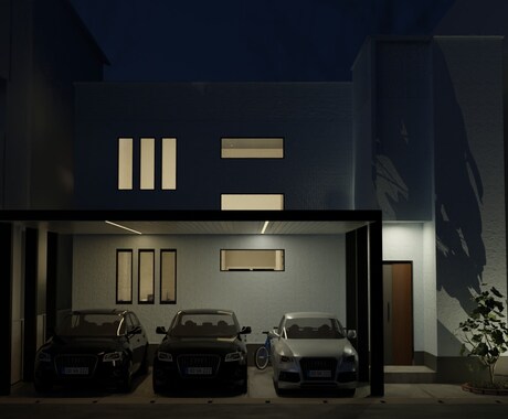 実績作りの為、基本料金で4アングル作成できます フォトリアルな建築パース！住宅・店舗お任せ下さい。 イメージ2