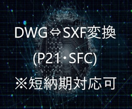 DWG⇔P21・SFC・JWW変換行います 見積もり不要でお急ぎの方や短納期にも出来る限り対応致します。 イメージ1
