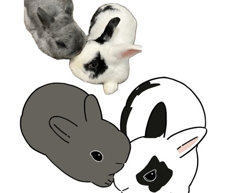 うさぎのイラスト描きます SNSアイコンなどにご使用ください♩ イメージ2