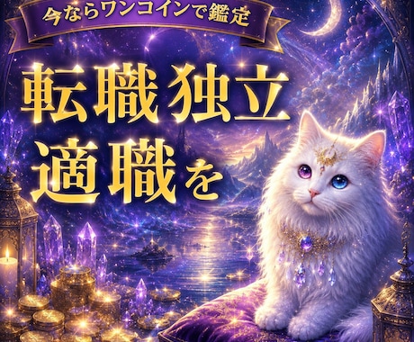 即日鑑定｜あなたの仕事の流れをズバリ視ます 転職の方向性をまず確認し、今動くべきか視ます イメージ1