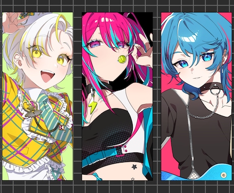 総実績200件以上！イラスト制作いたします 明るくパキッとした色使いや