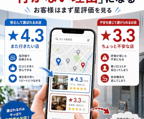 Googleマップ初期化で低評価クチコミ削除します MEO対策に悪質な低評価レビューのリセットを支援 イメージ2