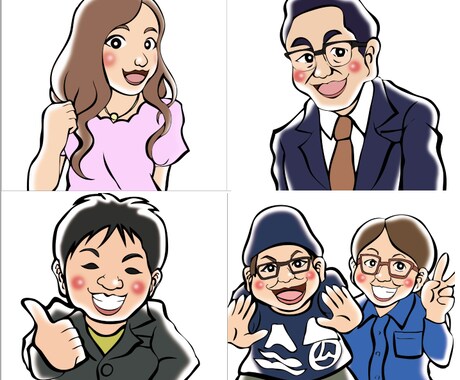 イラスト関連作成します 似顔絵からHPの挿絵色々な用途でご利用可能です！ イメージ2
