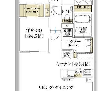 賃貸物件募集用間取り図作成いたします CADにて色付きプラン図のご提供が可能です イメージ2