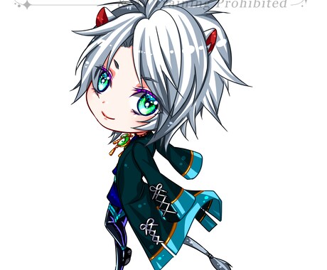 デフォルメ絵を描きます あなたのキャラクターを可愛い絵で！ イメージ2