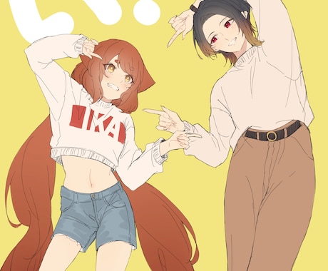 可愛いデフォルメのイラストを描きます 最短1日で納品可能。デフォルメイラストを可愛く描きます。 イメージ1