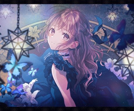 美麗なオリジナルキャラクターイラストお描きします キラキラした空気感のある絵が得意です!!! イメージ2