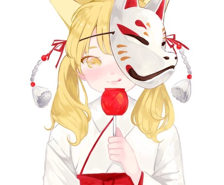 イラスト制作いたします 可愛らしい女の子のイラストになります。 イメージ1