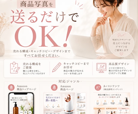 Amazon商品画像・A+の作成を代行します イメージ1