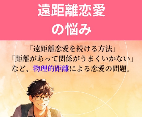 1分からでもOK│遠距離恋愛の悩みお聞きします ３年の遠距離恋愛を経験│ラテン仕込みの恋愛アドバイザー イメージ2