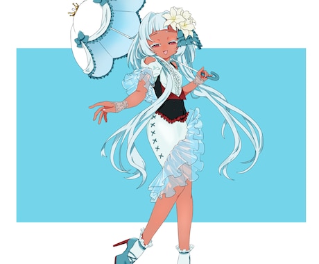 キャラクター立ち絵イラスト描きます 前後感、動きのあるイラストをご希望の方に イメージ1