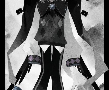 ダークな雰囲気の立ち絵お描きします TRPGなどで利用可能な立ち絵をお描きします イメージ1