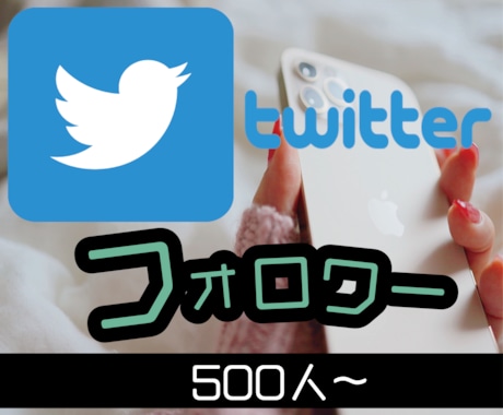 twitterフォロワー増加！500人宣伝します ツイッターフォロワー増加されるまで宣伝します！ イメージ1