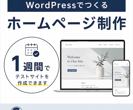 WordPressで店舗向けホームページ制作します シンプルで伝わるHP制作します イメージ1