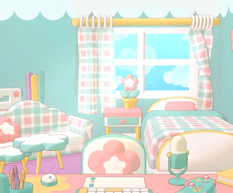 Vtuber様向けの配信部屋を3Dで制作します EDに使える映像付き！3Dで制作！時間差分対応可能！ イメージ2